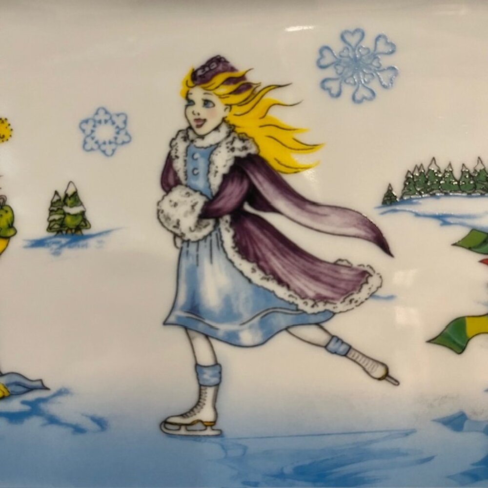 Alice In Wonderland Winterland Cafe by Paul Cardew Tea Serving Tray Platter - Picture 5 of 9